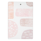 抽象芸術の落ち着き水色 ミニクリップボード (裏面)