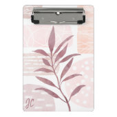 抽象芸術の落ち着き水色 ミニクリップボード (正面)