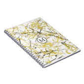 抽象芸術の落書き – マスタードとブラウン ノートブック (右側)