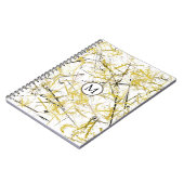 抽象芸術の落書き – マスタードとブラウン ノートブック (左側)