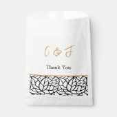 抽象芸術の葉のパタ縁どーン フェイバーバッグ (正面)