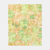 抽象芸術の葉を引っかき地面に、ベージュ フリースブランケット (正面)