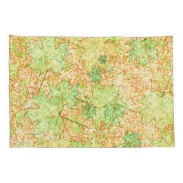 抽象芸術の葉を引っかき地面に、ベージュ 枕カバー