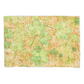 抽象芸術の葉を引っかき地面に、ベージュ 枕カバー (正面左)