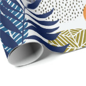 抽象芸術の葉形状 ラッピングペーパー (ロールコーナー)