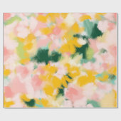 抽象芸術の質感の明るいパターン ラッピングペーパー (フラット)