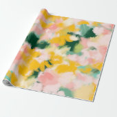 抽象芸術の質感の明るいパターン ラッピングペーパー (アンロールド)