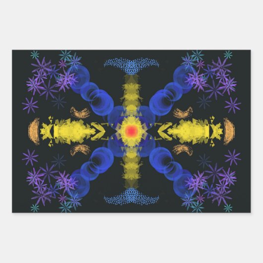 抽象芸術の贈り物ラップ ラッピングペーパーシート (正面)