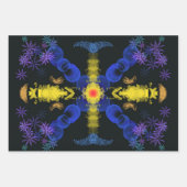 抽象芸術の贈り物ラップ ラッピングペーパーシート (正面3)