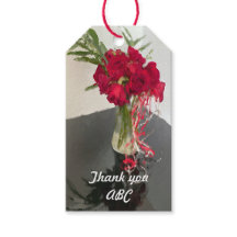 抽象芸術の赤いバラが花瓶に