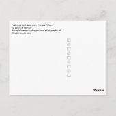 抽象芸術の赤い幾何絵を描パターン ポストカード (裏面)