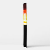 抽象芸術の赤い煙は黒い背景に燃えます。Wav Case-Mate iPhoneケース (裏面 / 右)