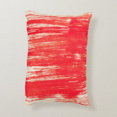 抽象芸術の赤い背景（水色） アクセントクッション (裏面(縦))