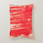 抽象芸術の赤い背景（水色） アクセントクッション (正面(垂直))