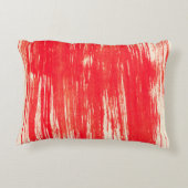 抽象芸術の赤い背景（水色） アクセントクッション (裏面)