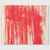 抽象芸術の赤い背景（水色） ラッピングペーパー (フラット)