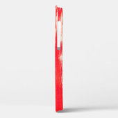 抽象芸術の赤い背景（水色） Case-Mate iPhoneケース (裏面 / 左)