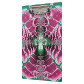 抽象芸術の赤い花 クリップボード (左)
