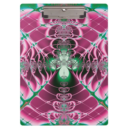 抽象芸術の赤い花 クリップボード (正面)