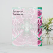 抽象芸術の赤い花 レターヘッド (スタンド正面)