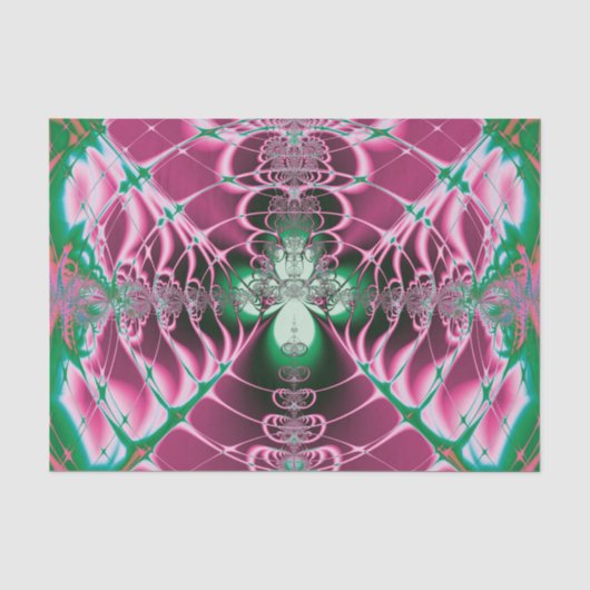 抽象芸術の赤い花 薄葉紙 (正面)
