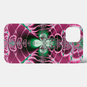 抽象芸術の赤い花 Case-Mate iPhoneケース (裏面 (横))