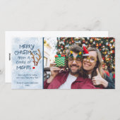 抽象芸術の赤い鼻のトナカイ、ミスフィット シーズンカード (正面/裏面)