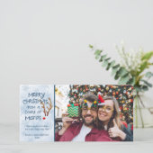 抽象芸術の赤い鼻のトナカイ、ミスフィット シーズンカード (スタンド正面)