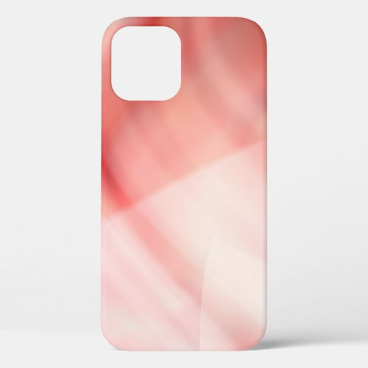 抽象芸術の赤とピンクの背景に白い輪  Case-Mate iPhoneケース (裏面)