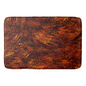 抽象芸術の赤みを帯びた黄金色の色合いの曲がった帯 バスマット (正面)