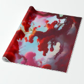 抽象芸術の赤木 ラッピングペーパー (アンロールド)