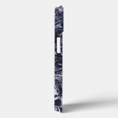 抽象芸術の起伏のある隕石パターン Case-Mate iPhoneケース (裏面 / 右)