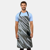 抽象芸術の起伏 エプロン (着用した状態)