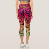 抽象芸術の輪 カプリレギンス (裏面)