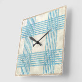 抽象芸術の逆順バックグラウンド スクエア壁時計 (傾斜)