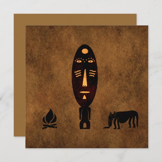 抽象芸術の部族芸術 (正面/裏面)