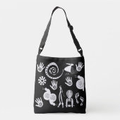 抽象芸術の部族芸術 クロスボディバッグ (裏面)