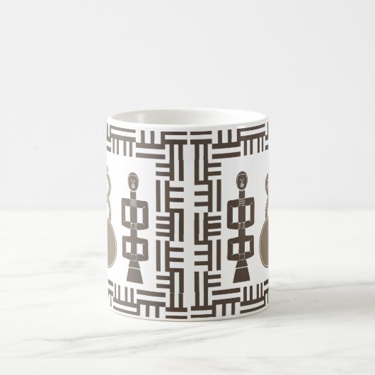 抽象芸術の部族芸術 コーヒーマグカップ (中央)
