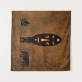 抽象芸術の部族芸術 タペストリー (正面(横))