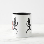 抽象芸術の部族芸術 マグカップ (中央)