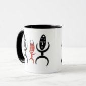 抽象芸術の部族芸術 マグカップ (正面左)