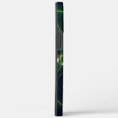 抽象芸術の金属の葉は派手な痕跡を持ち、暗い上に Case-Mate iPhoneケース (裏面 / 右)