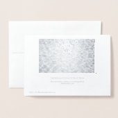 抽象芸術の銀水への反射 箔カード (裏面封筒付き)