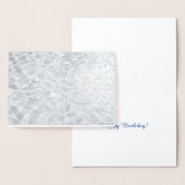 抽象芸術の銀水への反射 箔カード (ディスプレー)