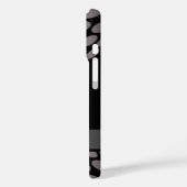 抽象芸術の銀色モノグラムの Case-Mate iPhoneケース (裏面 / 左)