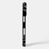 抽象芸術の銀色モノグラムの Case-Mate iPhoneケース (裏面 / 右)