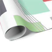 抽象芸術の長方形と線  ラッピングペーパー (ロールコーナー)