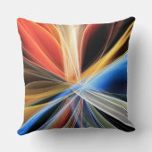 抽象芸術の長時間露出トレイル クッション (裏面)