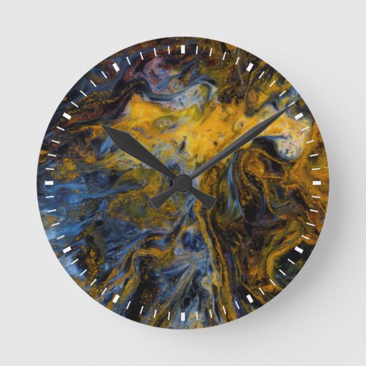 抽象芸術の閉鎖 ラウンド壁時計 (正面)