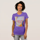 "抽象芸術の陰謀：知る懸命"タイポグラフィW Tシャツ (正面フル)